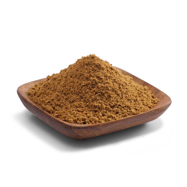 forskolin powder in a wooden plate